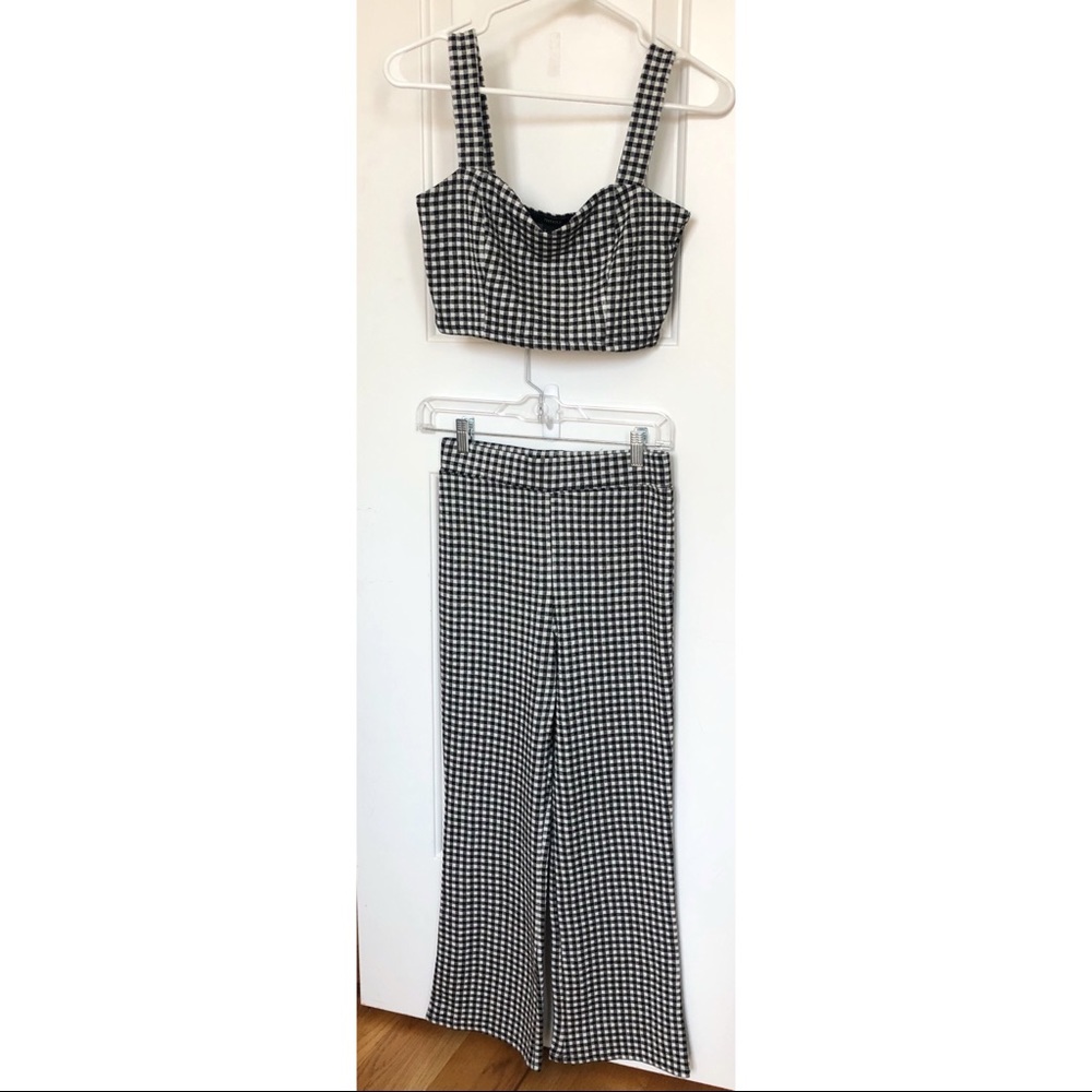 Black And White Matching Gingham Set - image 5